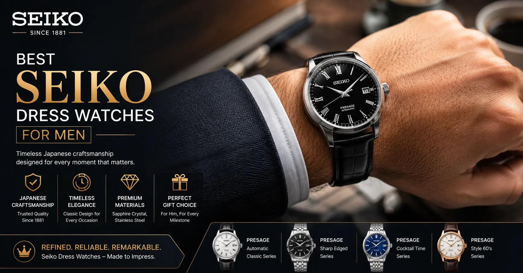 Best Seiko Dress Watches for Men
