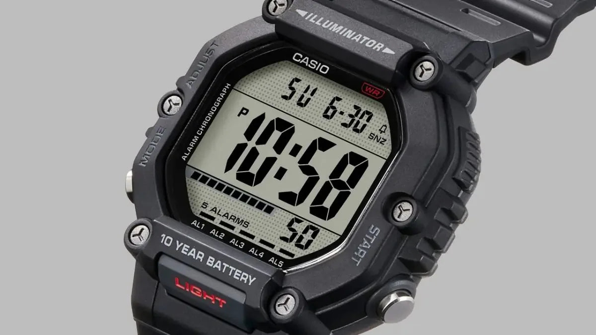 Casio AE-1600H-1A Heavy Duty Digital Sports Watch – Rugged Black