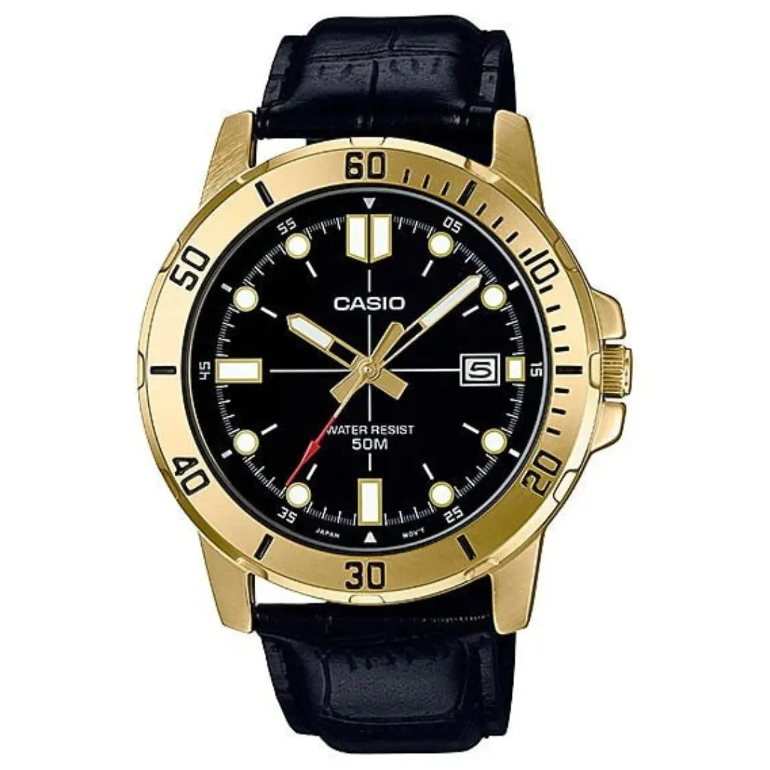 Casio MTP-VD01GL-1E Men Leather Band Watch