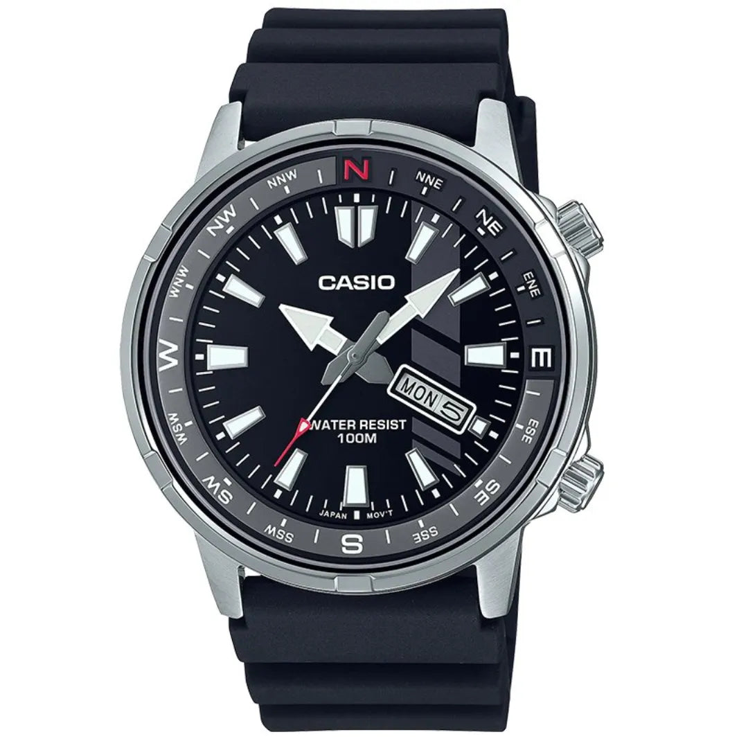 Casio MTD-130-1A Men Silicone Band Watch