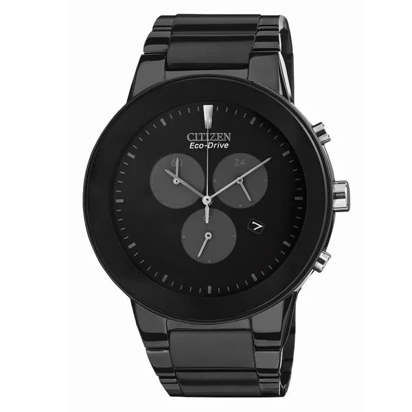 Citizen AT2245-57E Eco-Drive Chronograph Black Watch for Men