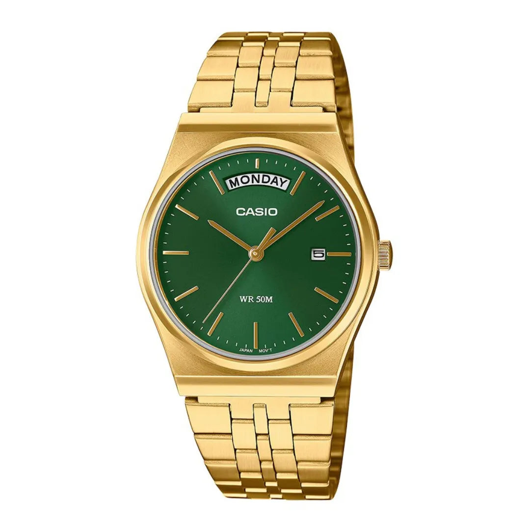 Casio MTP-B146G-3A men's gold-tone analog watch, product view