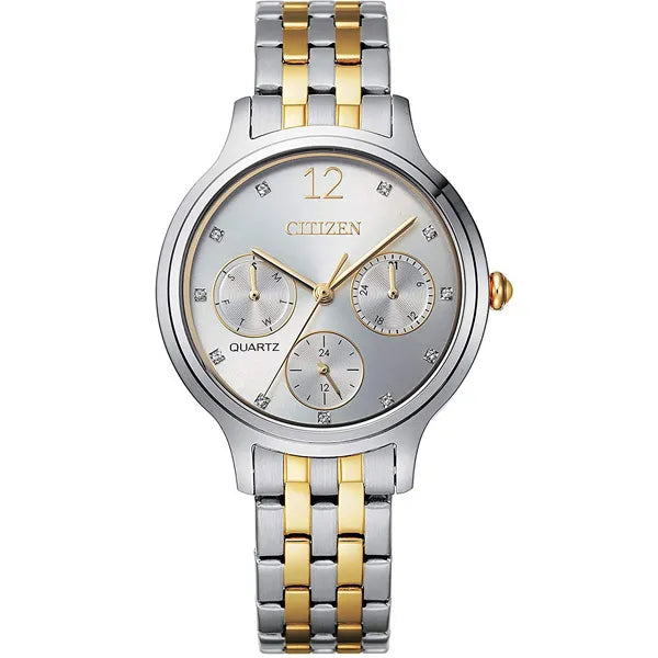 Citizen ED8184-51A Women Watch - Multi-Dials Two-Tone