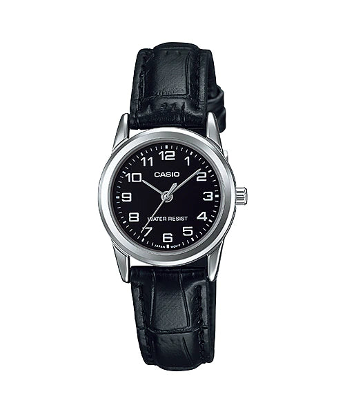 Casio LTP-V001L-1B Women Leather Band Watch