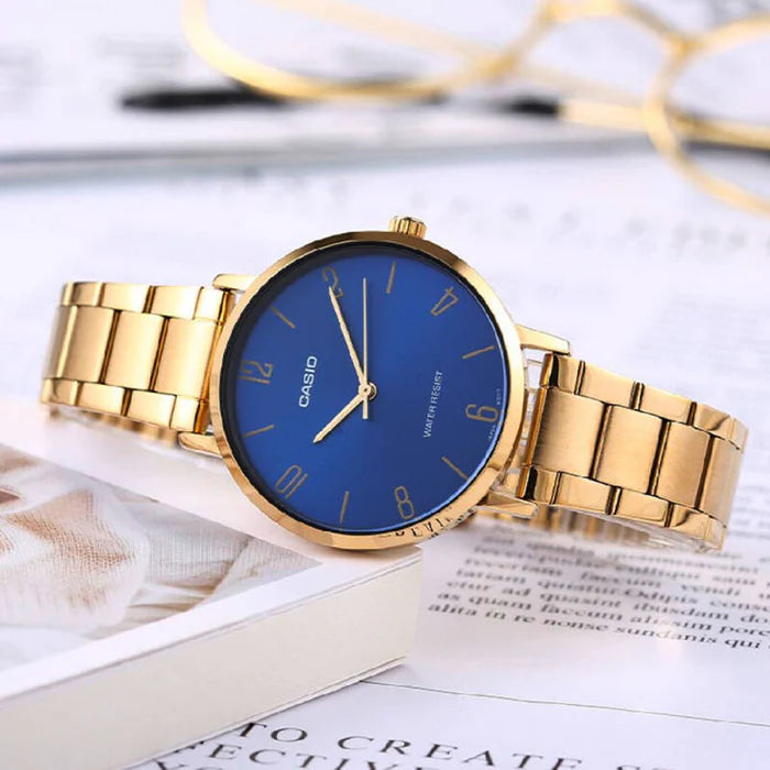 Casio LTP-VT01G-2B Women's Analog Watch – Gold Tone Stainless Steel