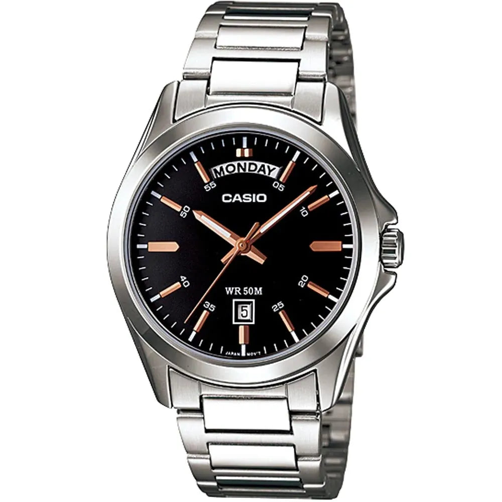 Casio MTP-1370D-1A2 Men Day-Date Watch