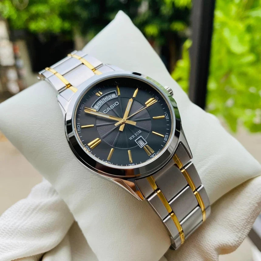 Casio MTP-1381G-1A Men Day-Date Watch