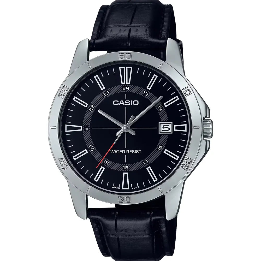 Casio MTP-V004L-1C Men Leather Band Watch