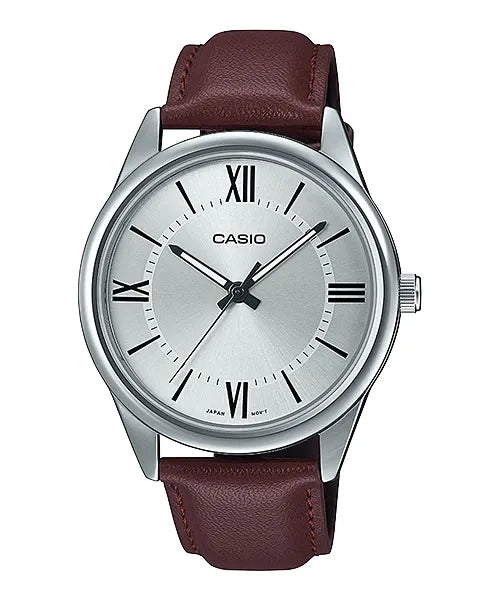 Casio MTP-V005L-7B5 Men Leather Band Watch