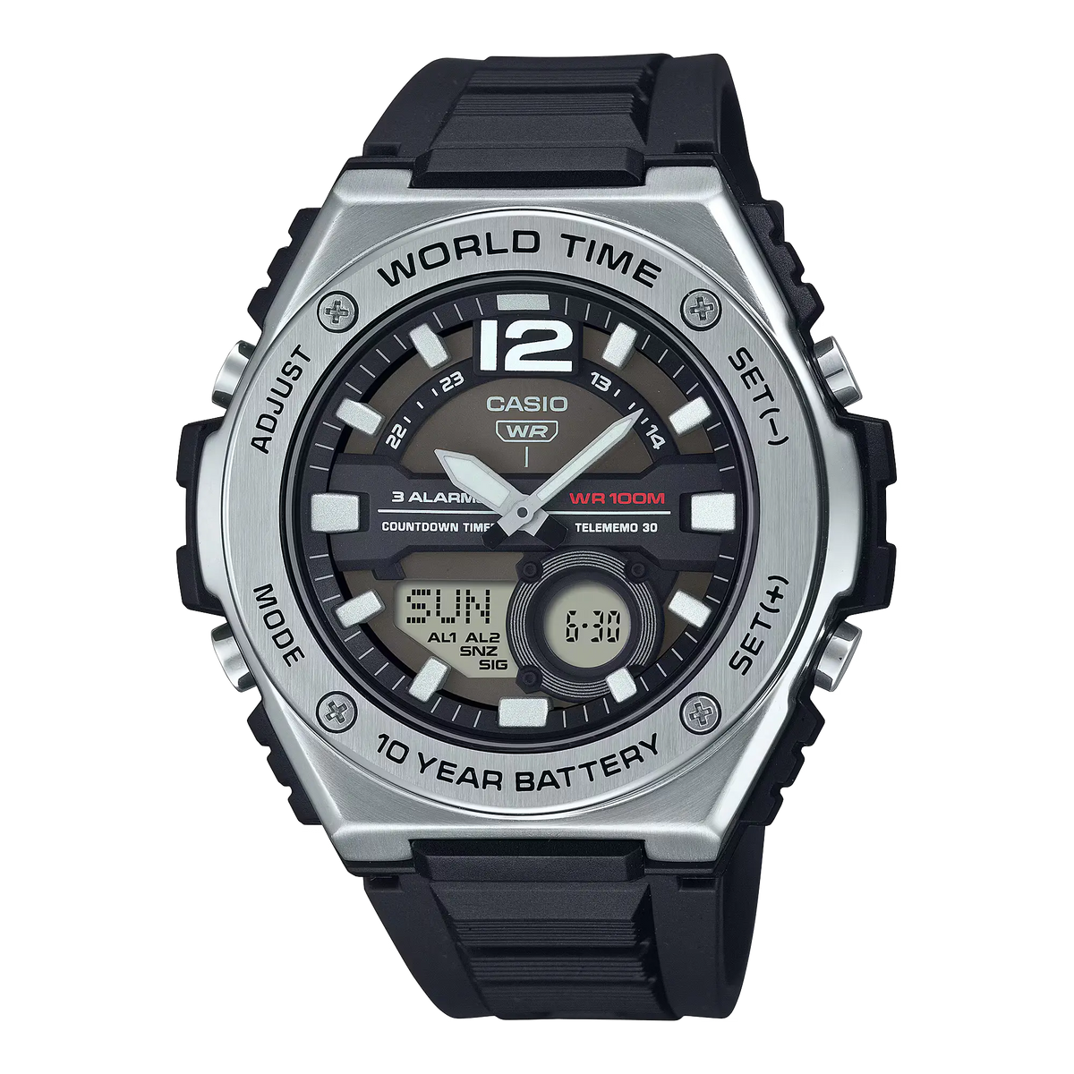 Casio MWQ-100-1A Men Analog-Digital Sports Watch