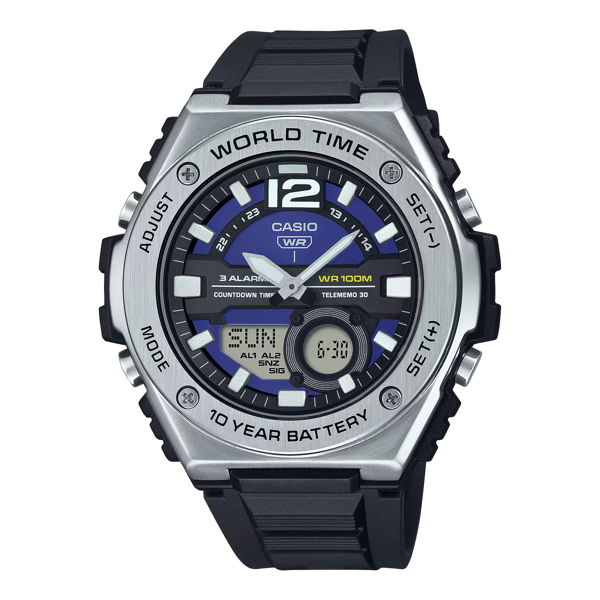 Casio MWQ-100-2A Men Analog-Digital Sports Watch