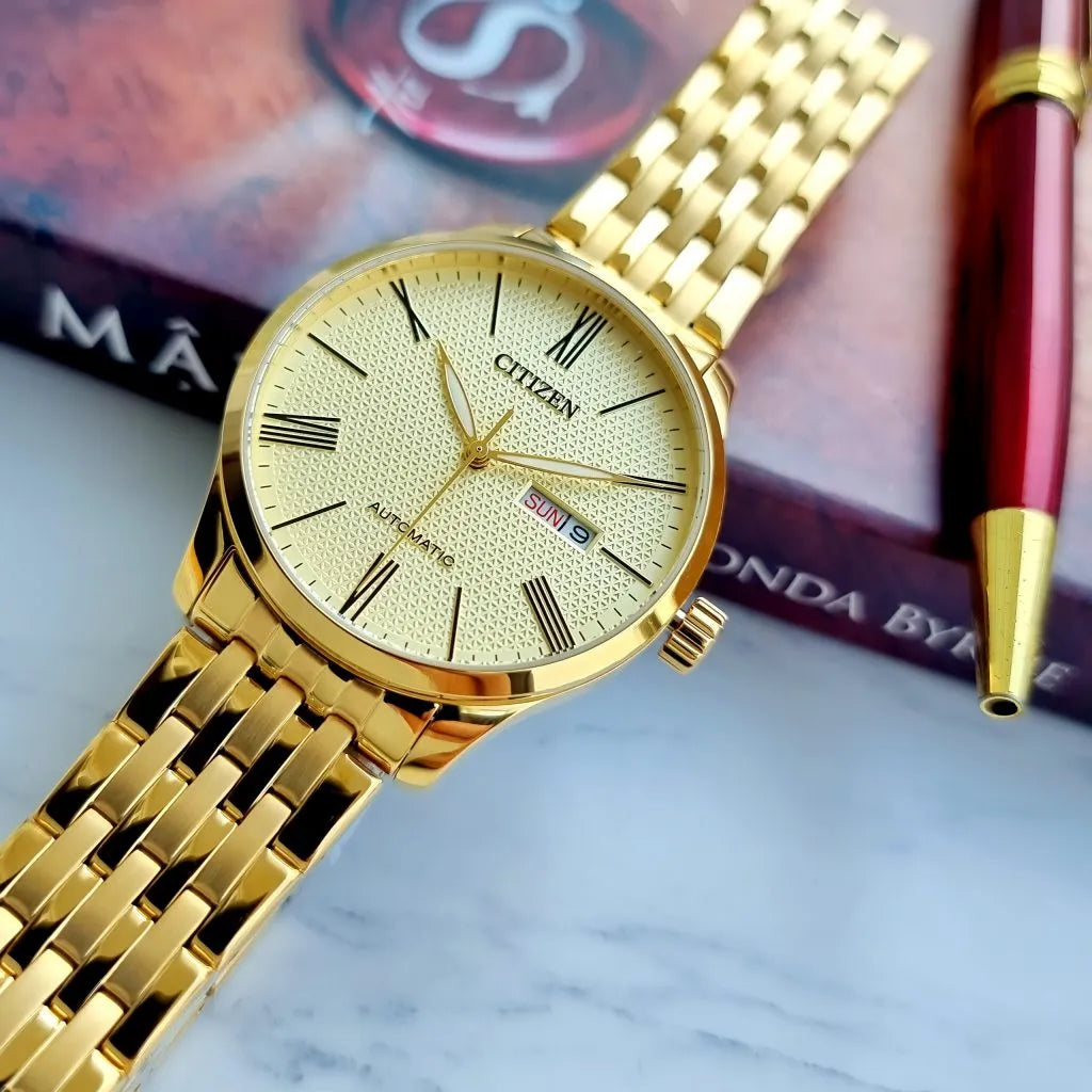 Citizen NH8352-53P Automatic Golden Watch for Men