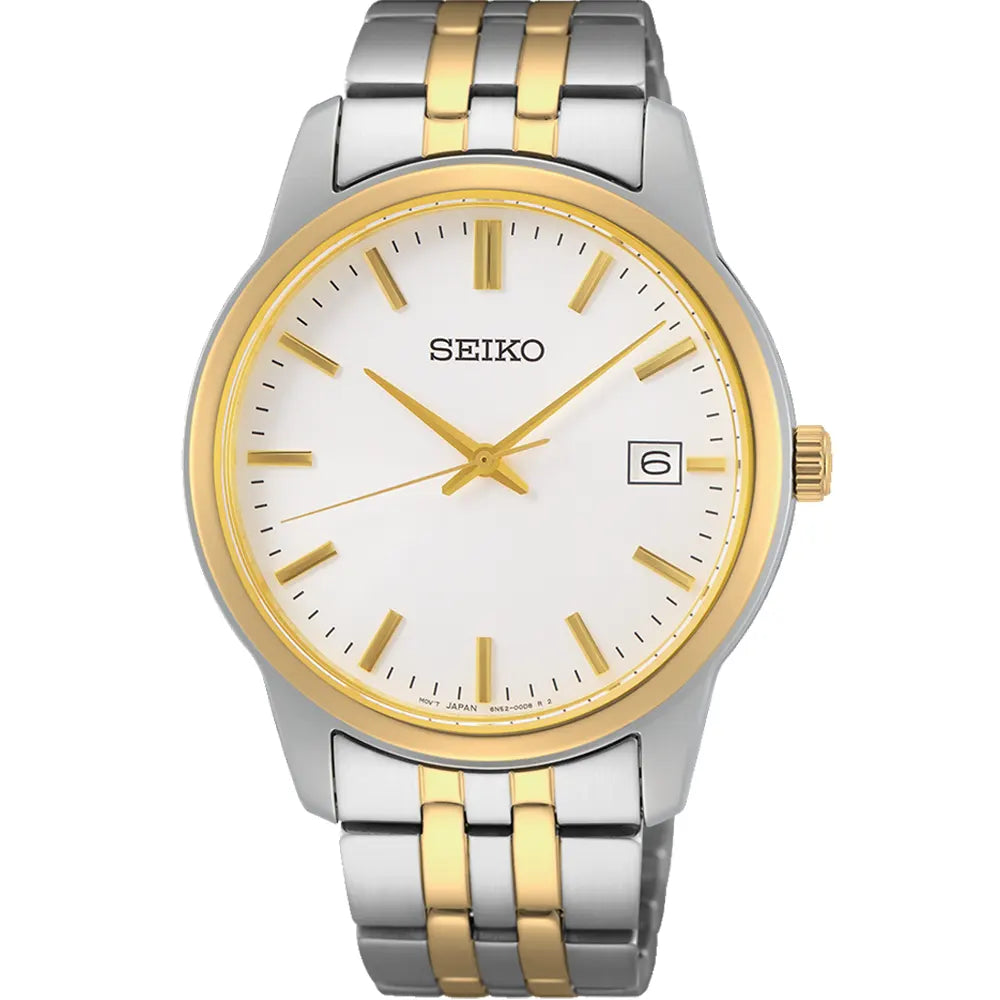 SEIKO SUR402P1 Quartz Two-Tone Watch for Men