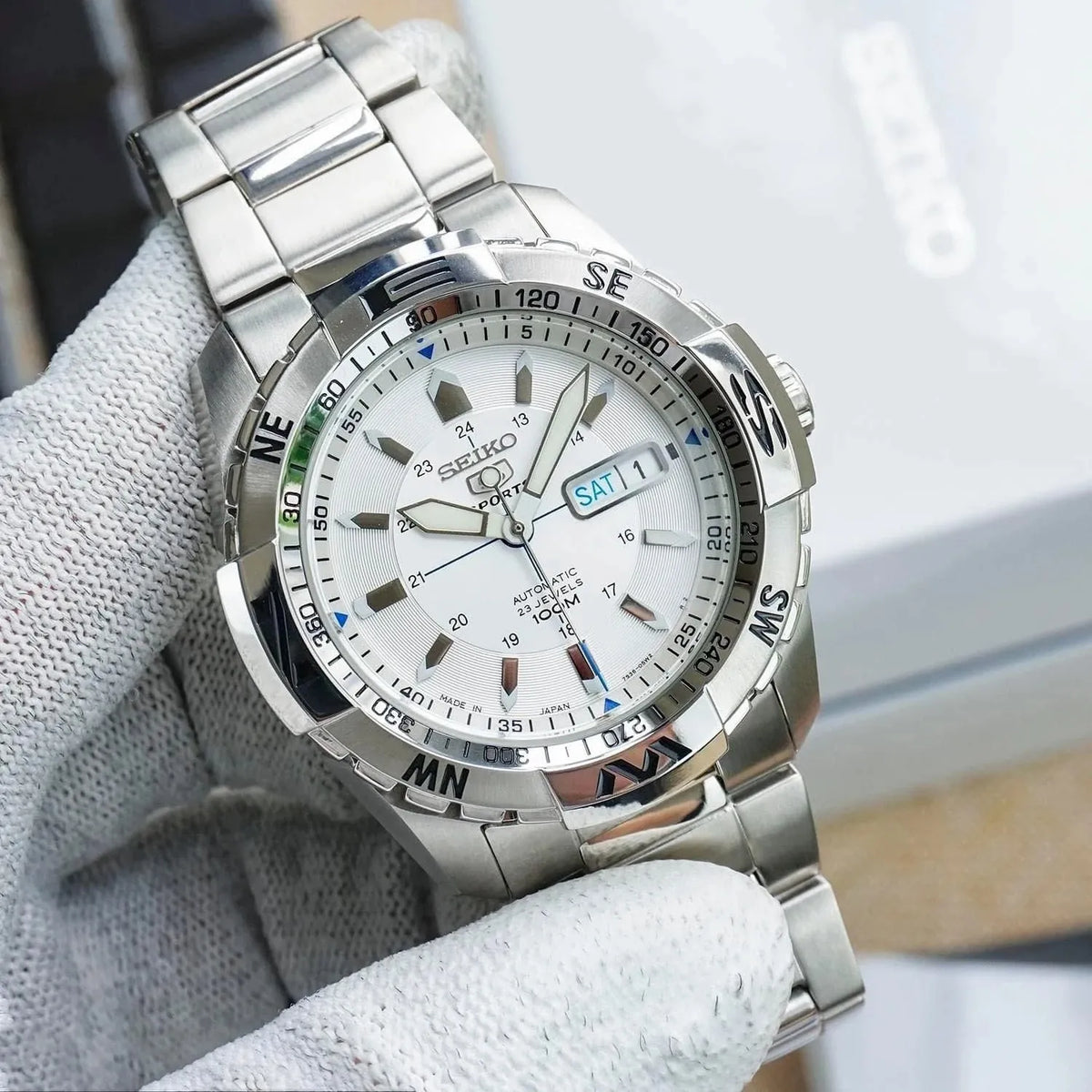 SEIKO 5 SNZJ03J1 Automatic 21 Jewels 7S36 Men Sports Watch