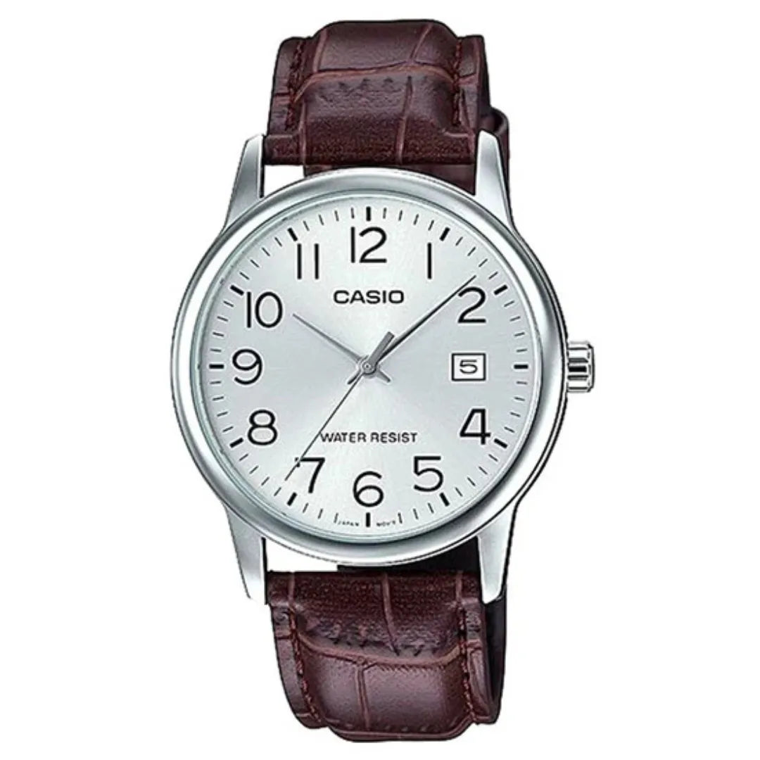 Casio MTP-V002L-7B2 Men Leather Band Watch