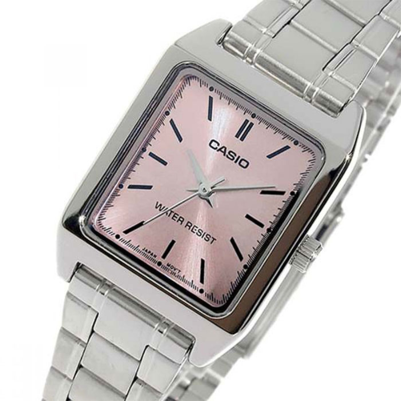 Casio LTP-V007D-4E Women’s Quartz Watch – Stainless Steel – Pink Dial