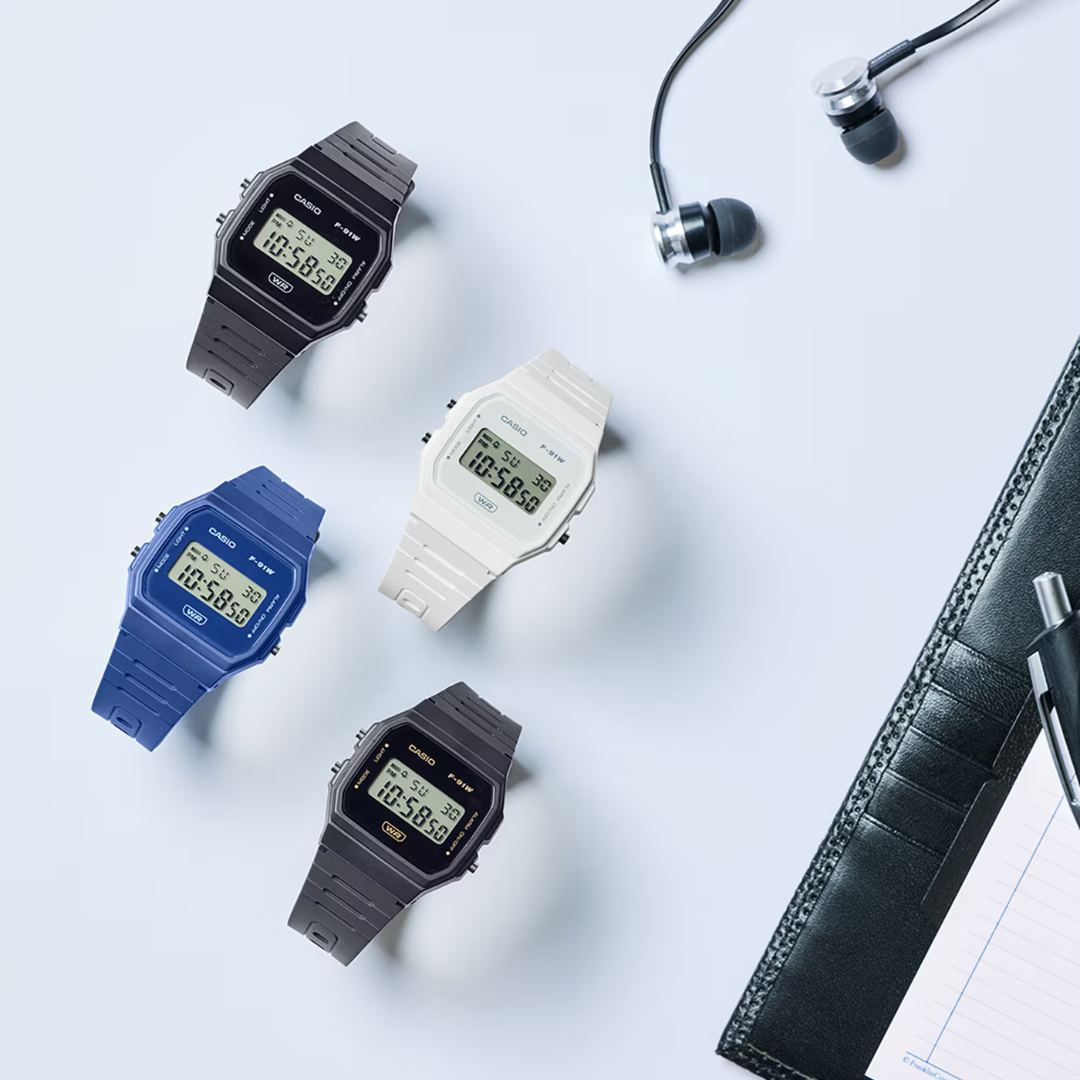 Casio F91WB-1A Men’s Classic Digital Watch – Black – Water Resistant