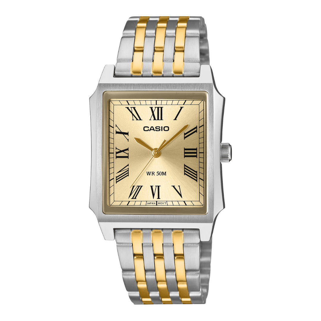 Casio MTP-B190SG-9BV Men’s Analog Watch – Two Tone Gold Stainless Steel Band