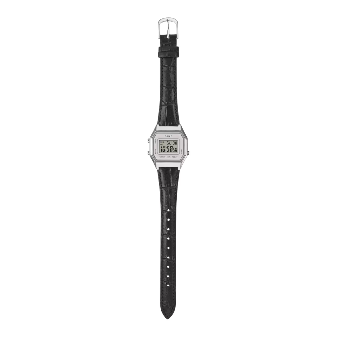Casio LA-680WEL-1D Women’s Digital Watch – Vintage Style Leather Strap