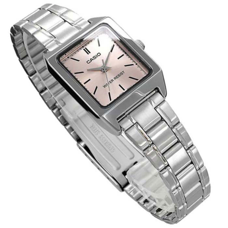 Casio LTP-V007D-4E Women’s Quartz Watch – Stainless Steel – Pink Dial