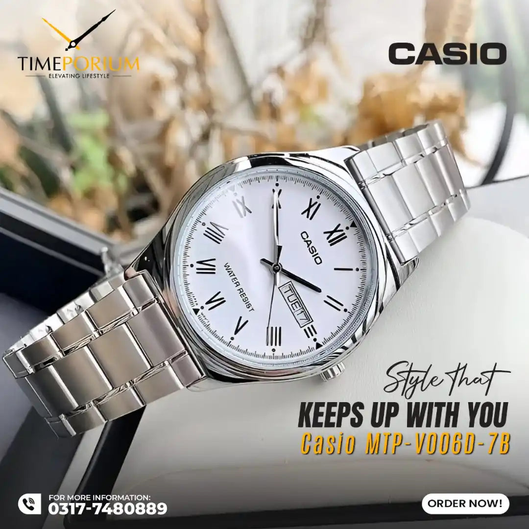 Casio MTP-V006D-7B Men Day-Date Watch