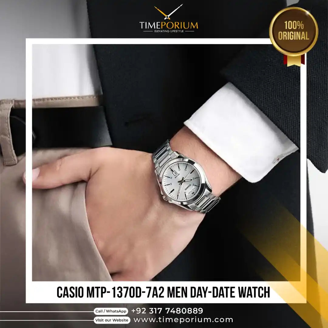 Casio MTP-1370D-7A2 Men Day-Date Watch