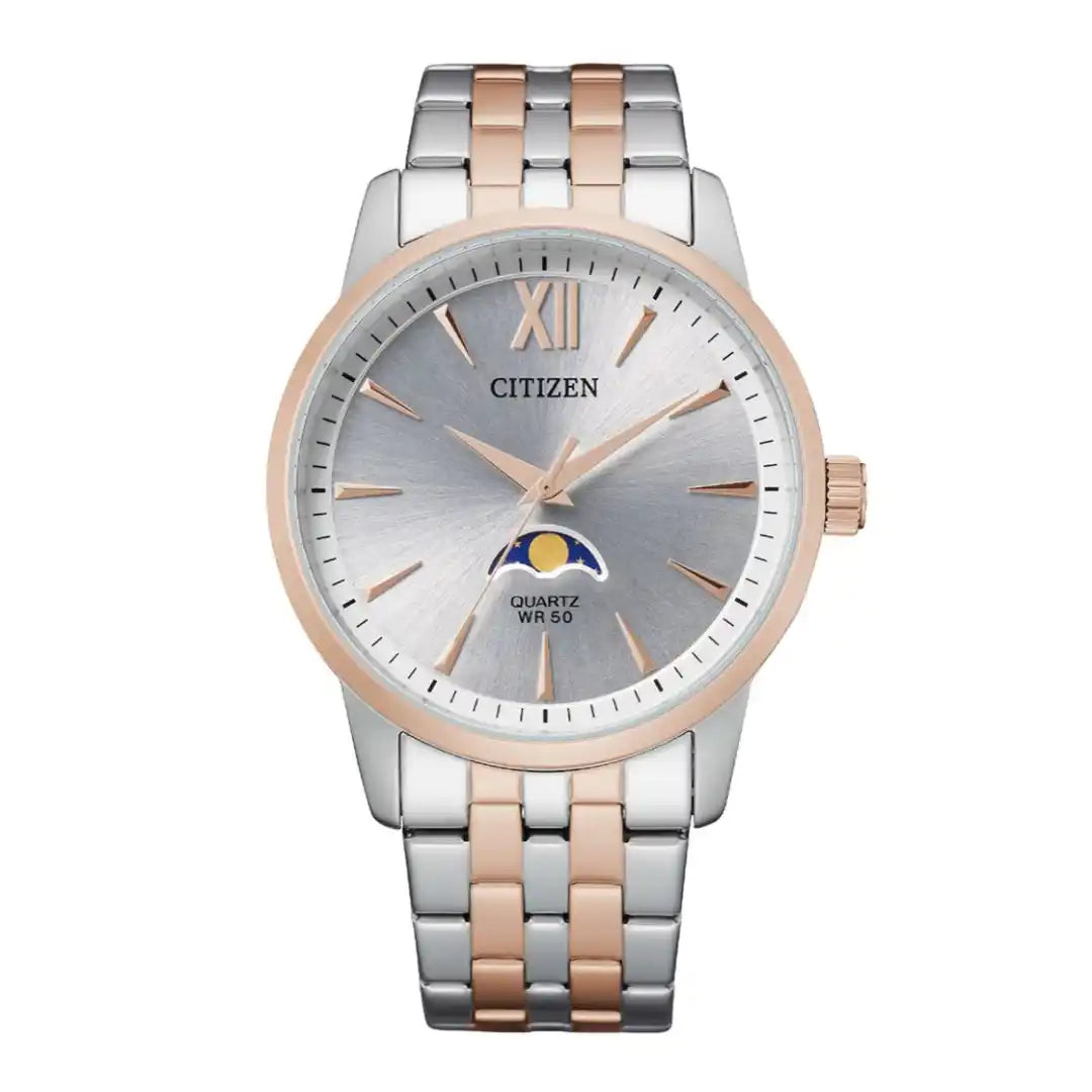 Citizen AK5006-58A Men's Watch Two-Tone Moonphase Display