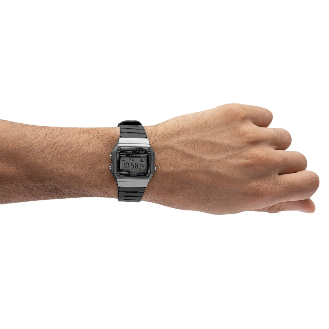 Casio F-91WM-1B "Gunmetal" Metallic Digital Watch