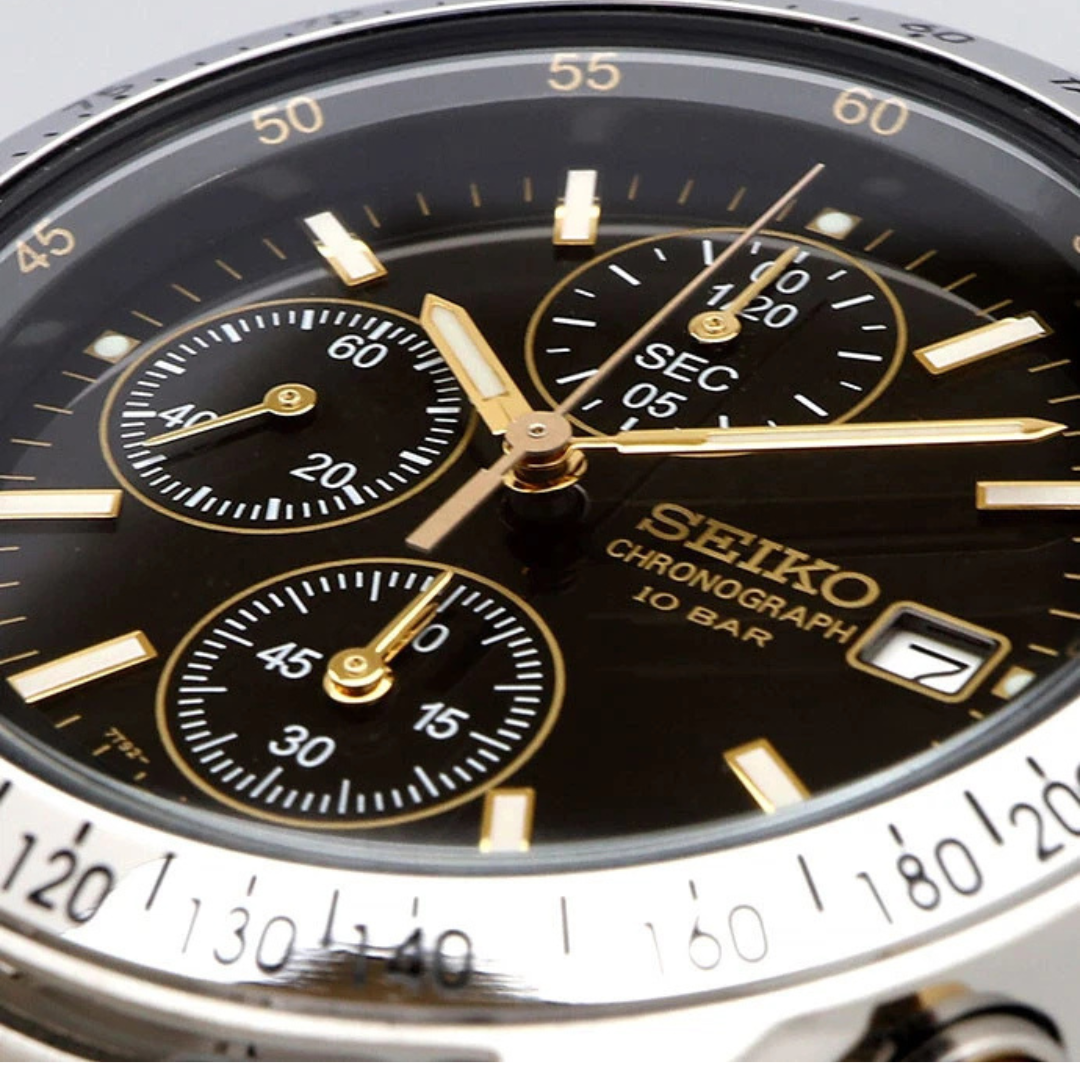 Seiko SBTQ043 Spirit Silver Chronograph - JDM Edition