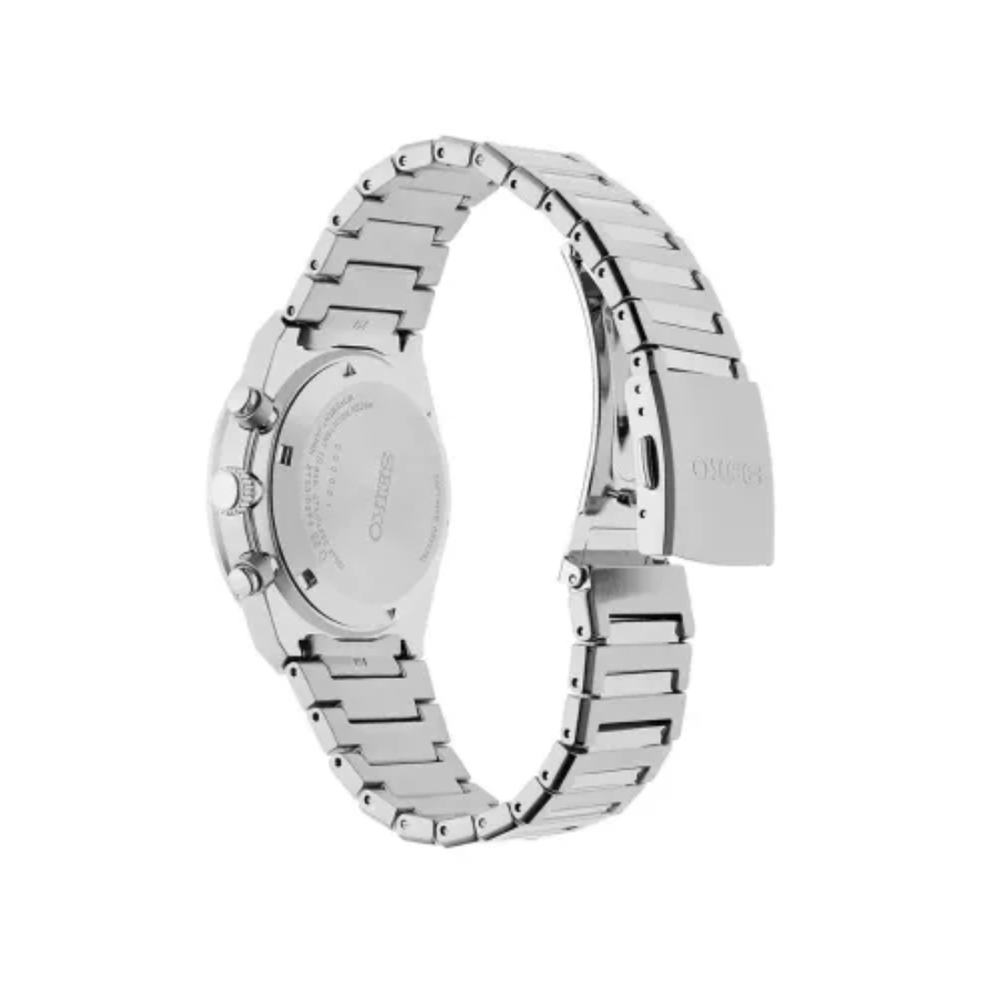 Seiko SSB451P1 Essentials Men’s Chronograph - Silver Patterned Dial - Sapphire Crystal