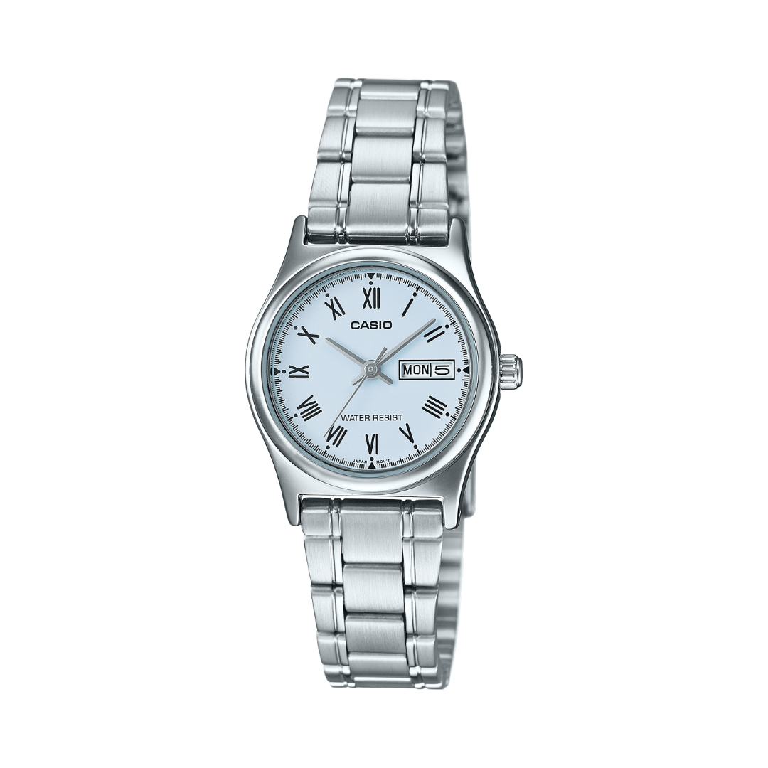 Casio LTP-V006D-2B Women’s Analog Watch – Stainless Steel Band – Blue Dial