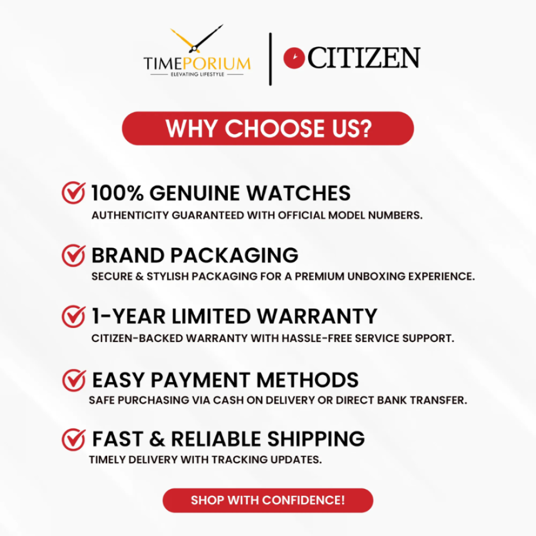 Citizen EL3106-59D Women’s Quartz Watch – Mother of Pearl Dial with Diamonds – Two-Tone Stainless Steel