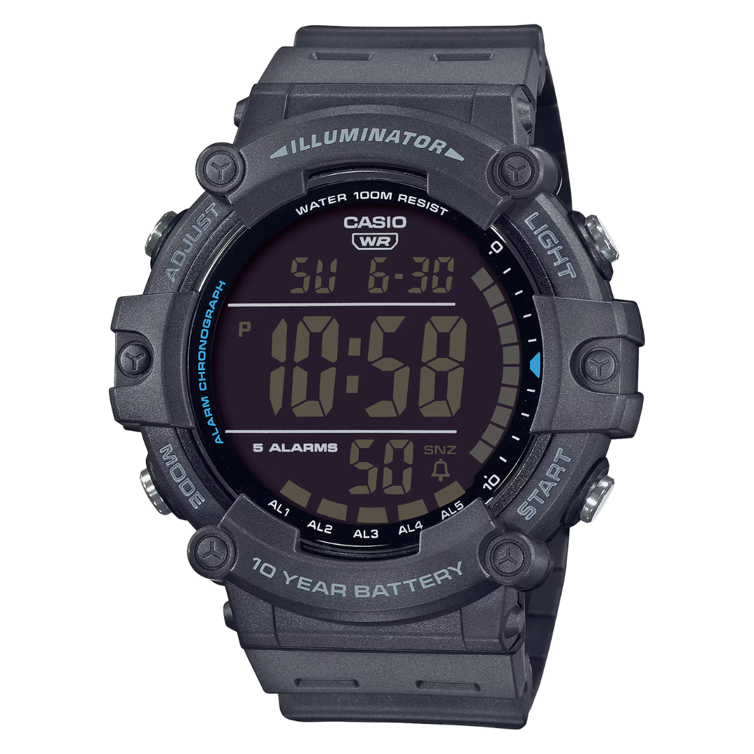 Casio AE-1500WH-8A Digital Sports Watch – Grey – 100M Water Resistant