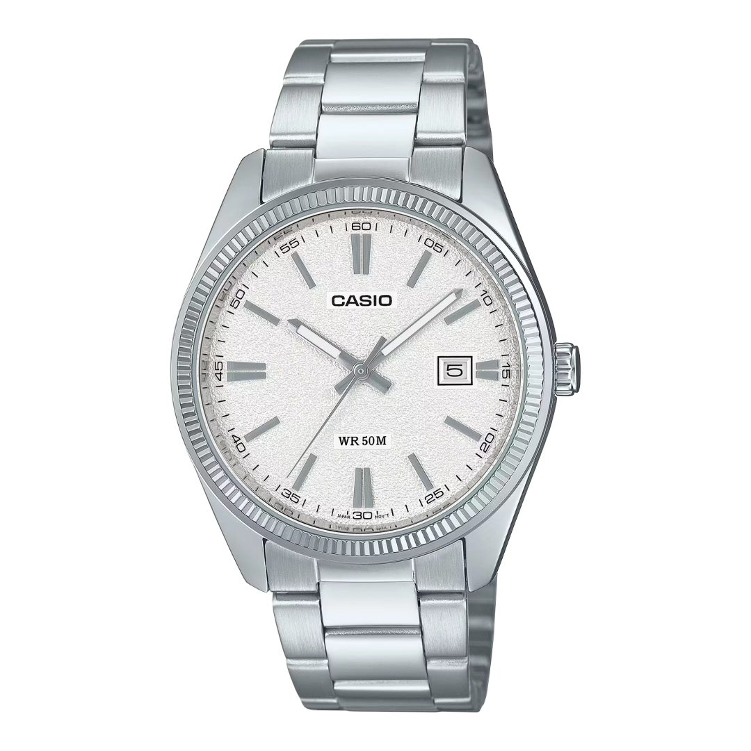 Casio MTP-1302DA-7A Men’s Analog Watch – Silver Dial – Stainless Steel