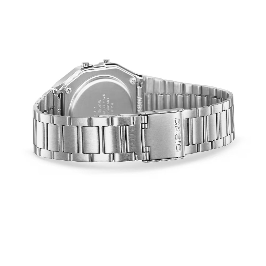 Casio A158WA-1 Vintage Digital Watch – Stainless Steel Classic Retro Design