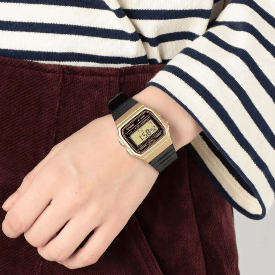 Casio F-91WM-9A Metallic Gold Color - Vintage Series Watch