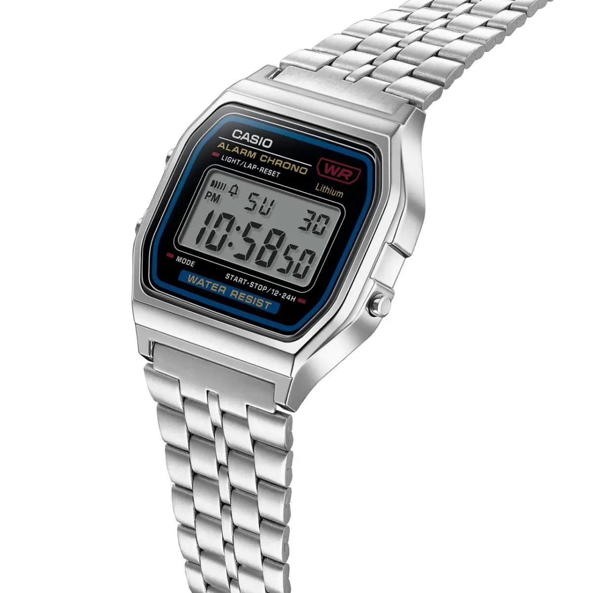 Casio A159W Silver Digital Watch - Japan Classic