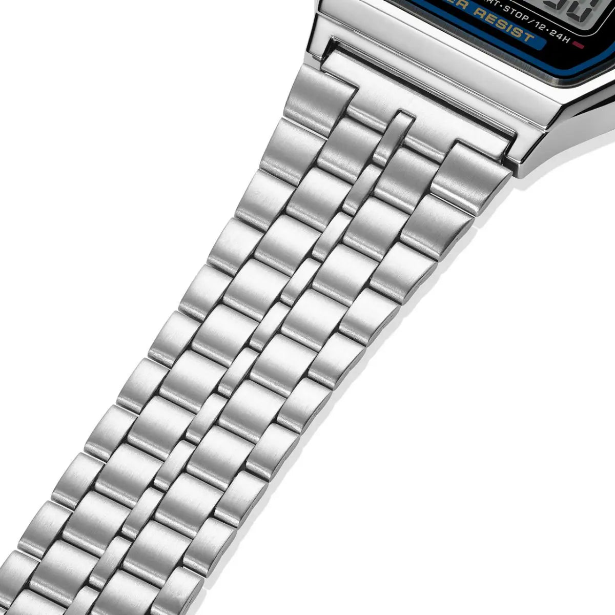 Casio A159W Vintage Digital Watch – Silver Stainless Steel