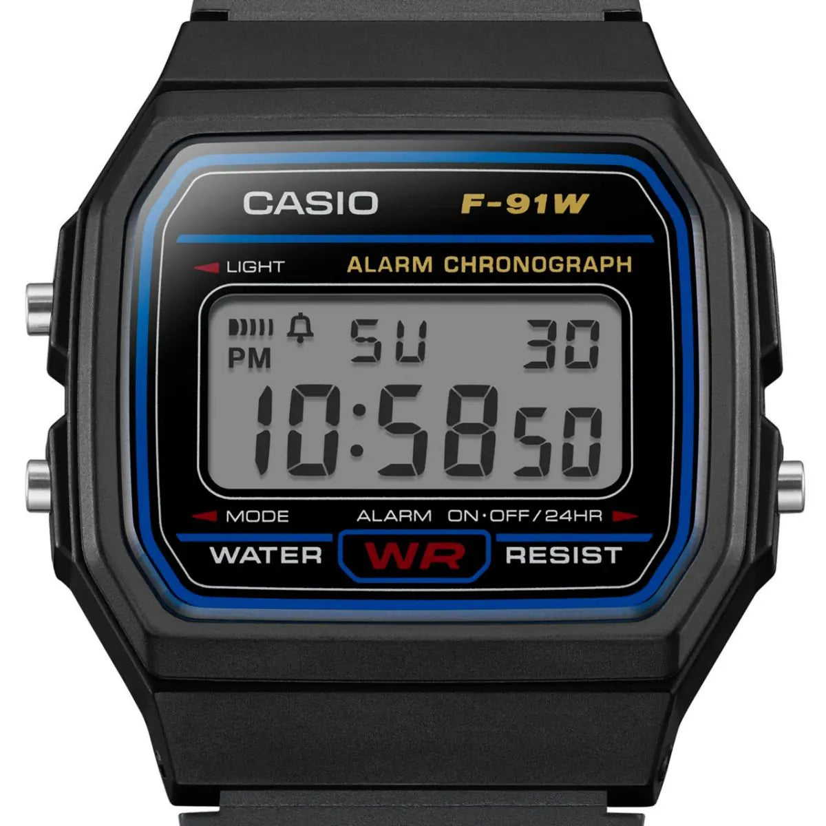 Casio F-91W Classic Digital Watch - The Legendary Retro Black