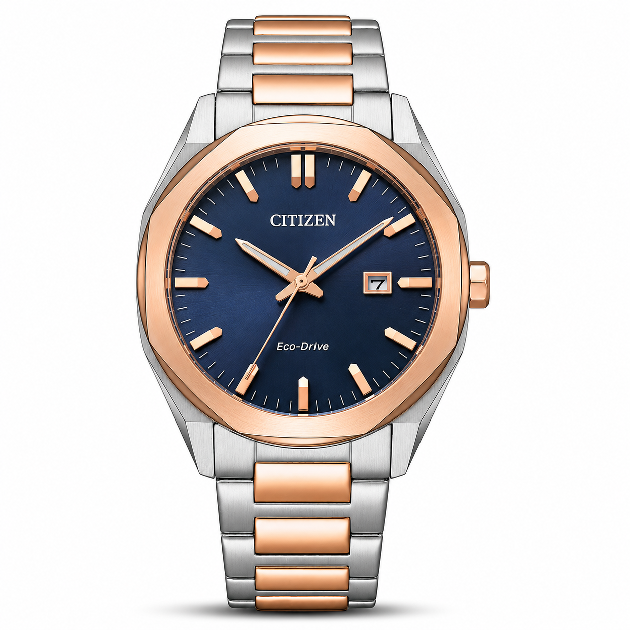 Citizen BM7606-84L Men’s Eco-Drive Watch – Two-Tone Stainless Steel – Blue Dial