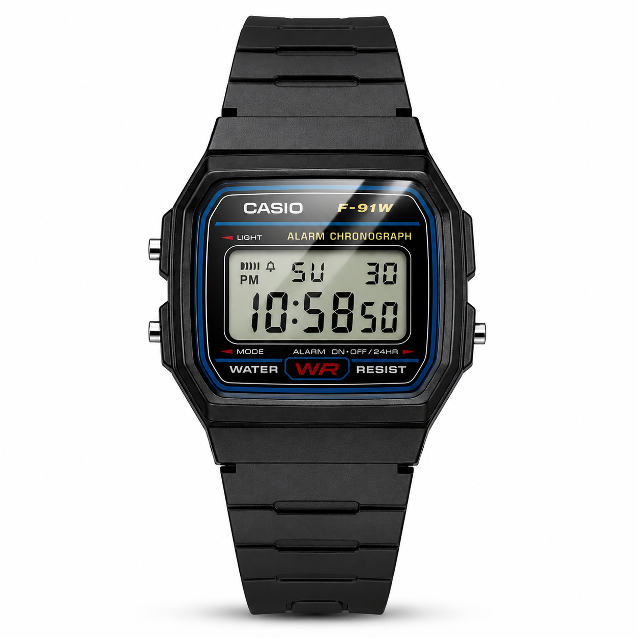 Casio F-91W Classic Digital Watch - The Legendary Retro Black