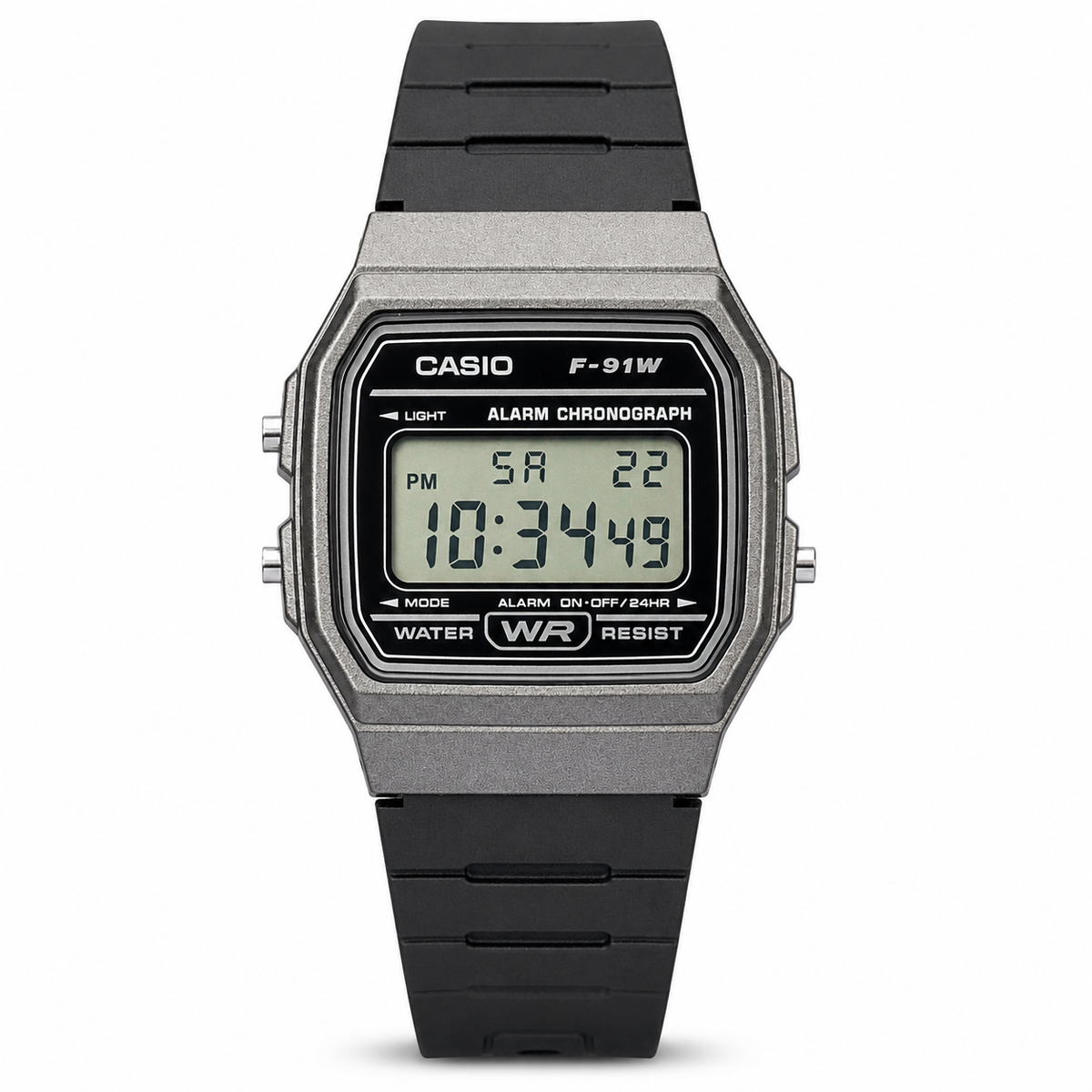 Casio F-91WM-1B "Gunmetal" Metallic Digital Watch