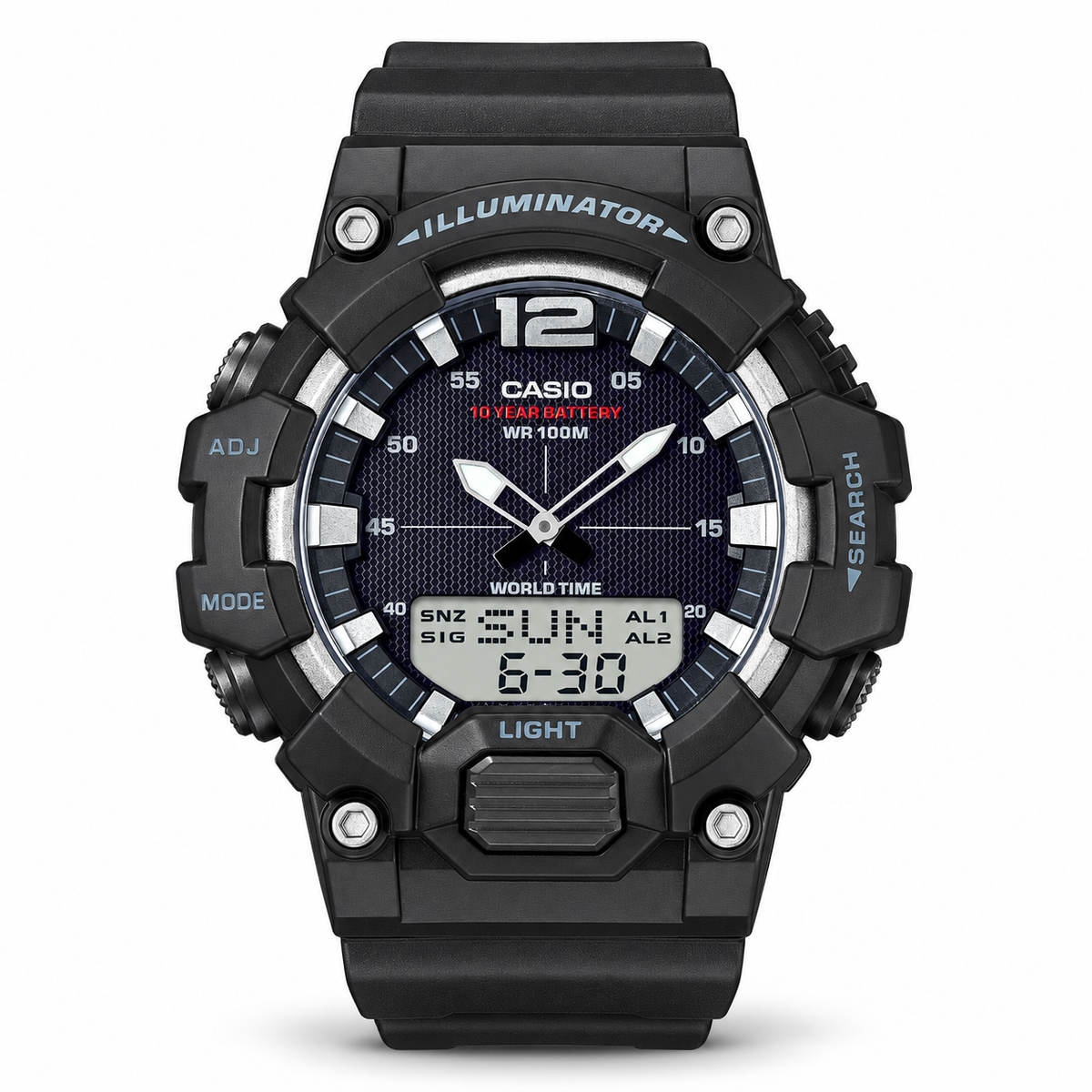Casio HDC-700-1A Men's 10-Year Battery Ana-Digi Heavy Duty Sport Watch - 100M Water Resistant