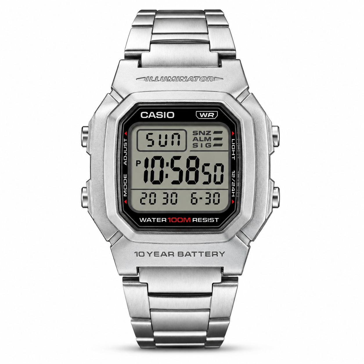 Casio W-800HD-1AV: The 10-Year Battery Legend with a Steel Chain Upgrade