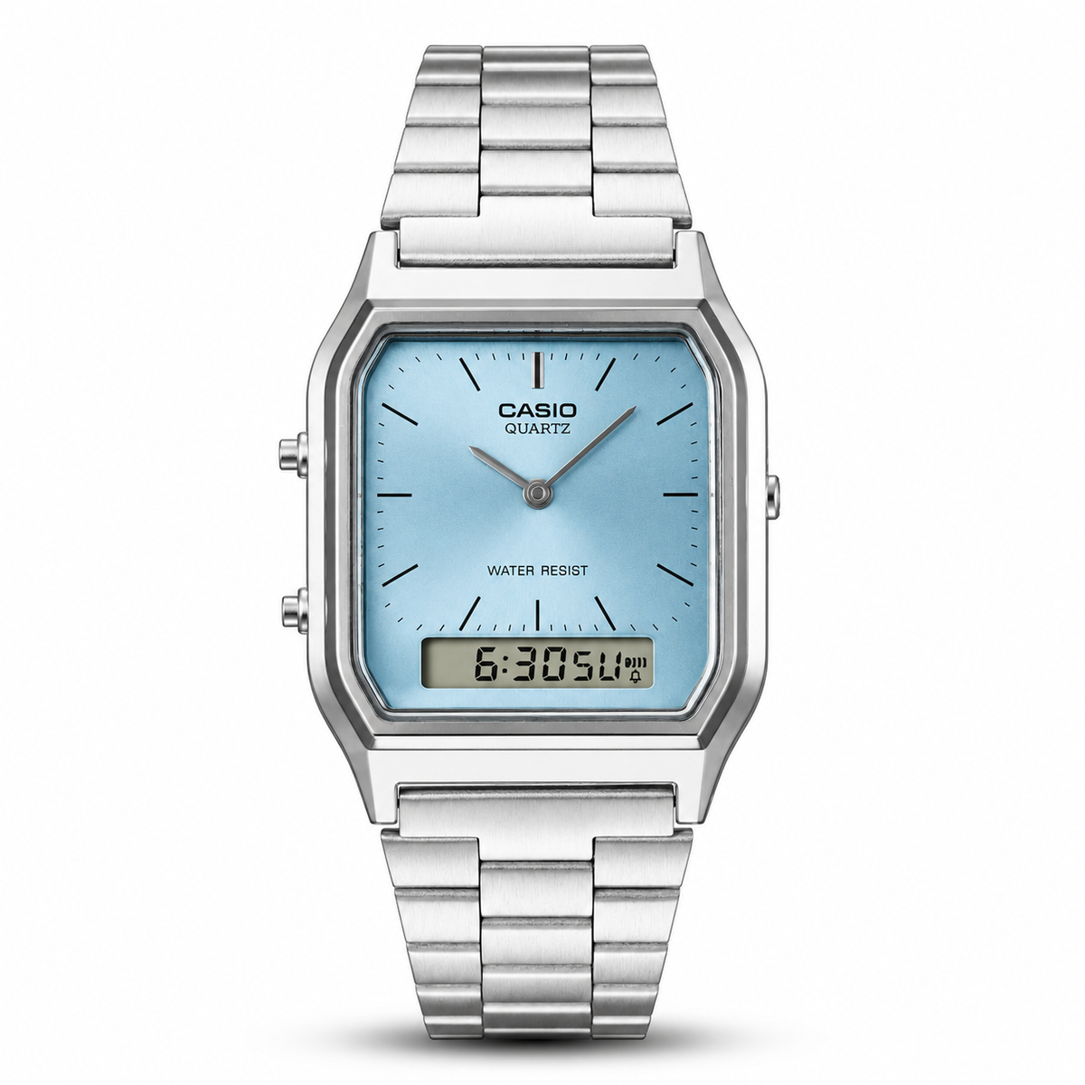 Casio AQ-230A-2A1 Vintage Ana-Digi Watch - Turquoise Tiffany Blue Dial
