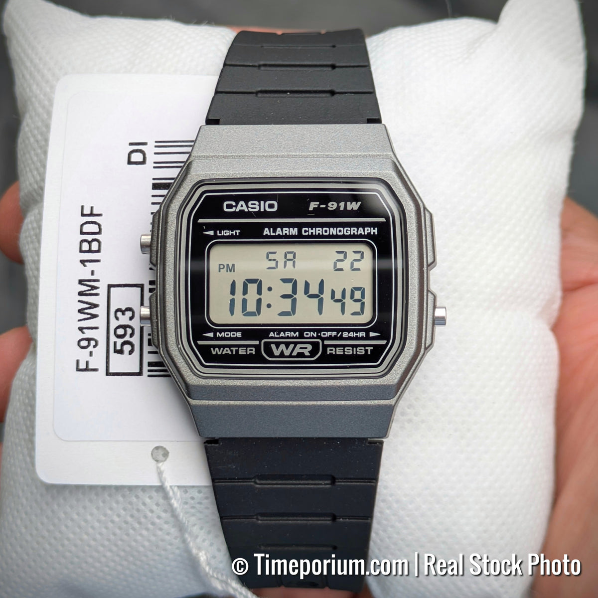 Casio F-91WM-1B "Gunmetal" Metallic Digital Watch