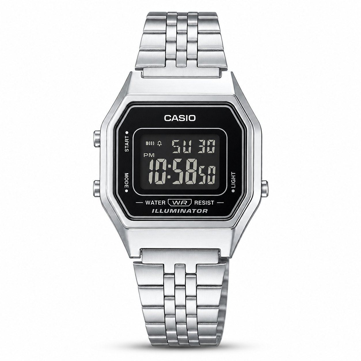 Casio LA-680WA-1B Vintage Ladies Watch - Negative Display & LED Light