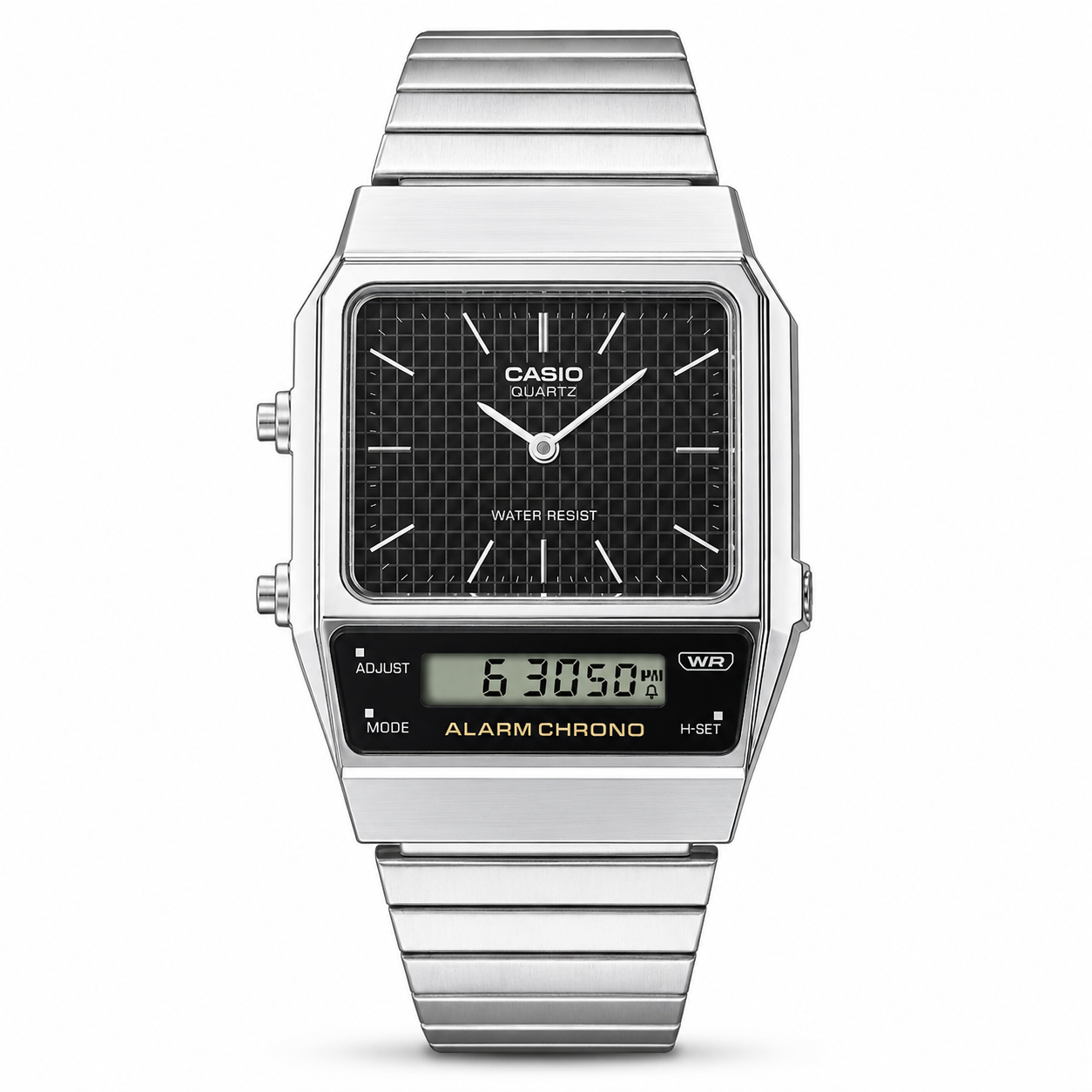 Casio AQ-800E-1A Vintage Series Analog-Digital Watch - Silver/Black