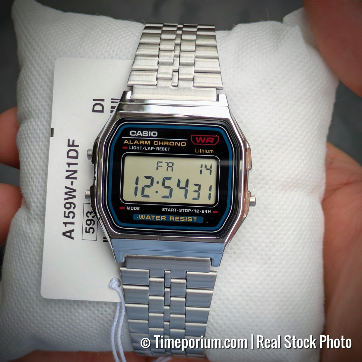 Casio A159W Vintage Digital Watch – Silver Stainless Steel