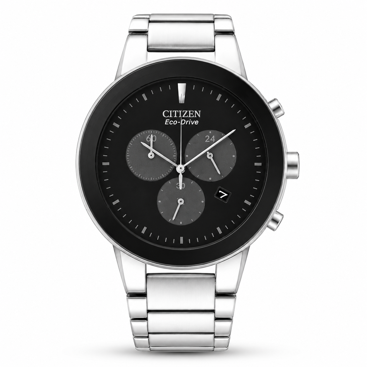 Citizen Eco-Drive Axiom Chronograph AT2240-51E - Silver Men's Watch